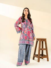 2 PIECE - PRINTED BLENDED LAWN SUIT