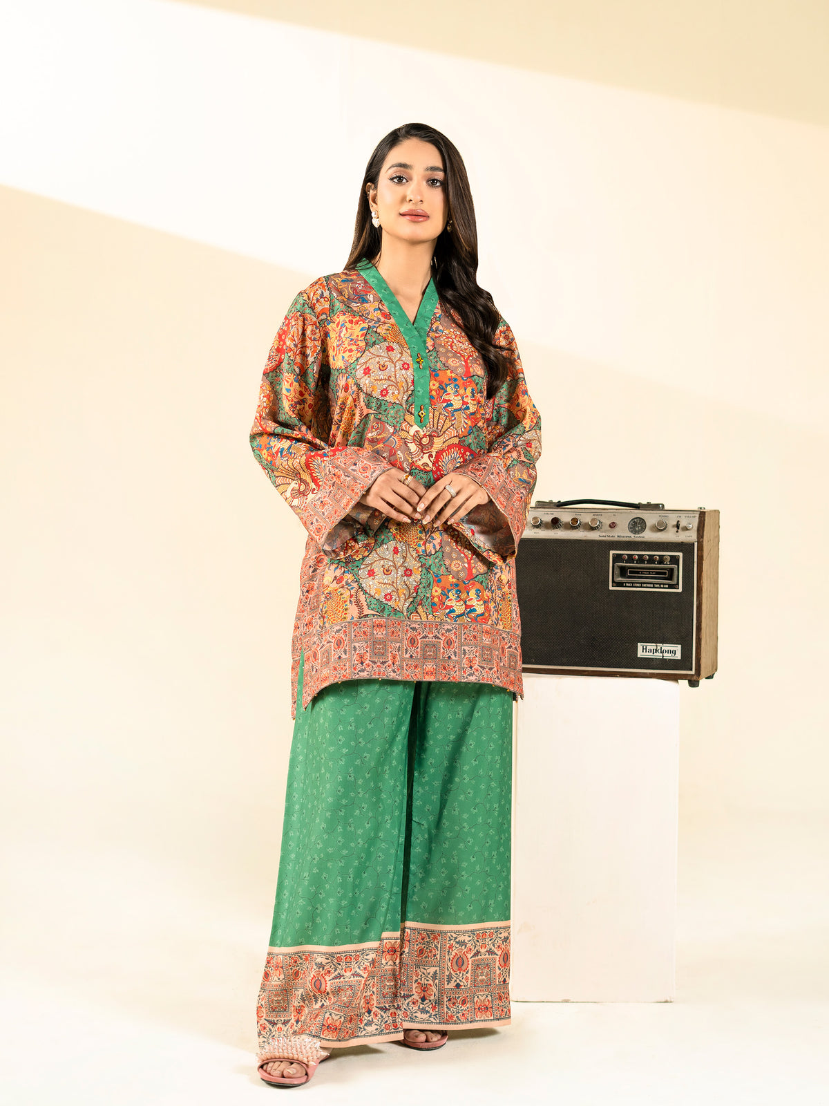 2 PIECE - PRINTED BLENDED LAWN SUIT
