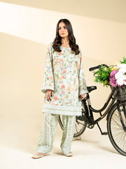 2 PIECE - PRINTED BLENDED LAWN SUIT