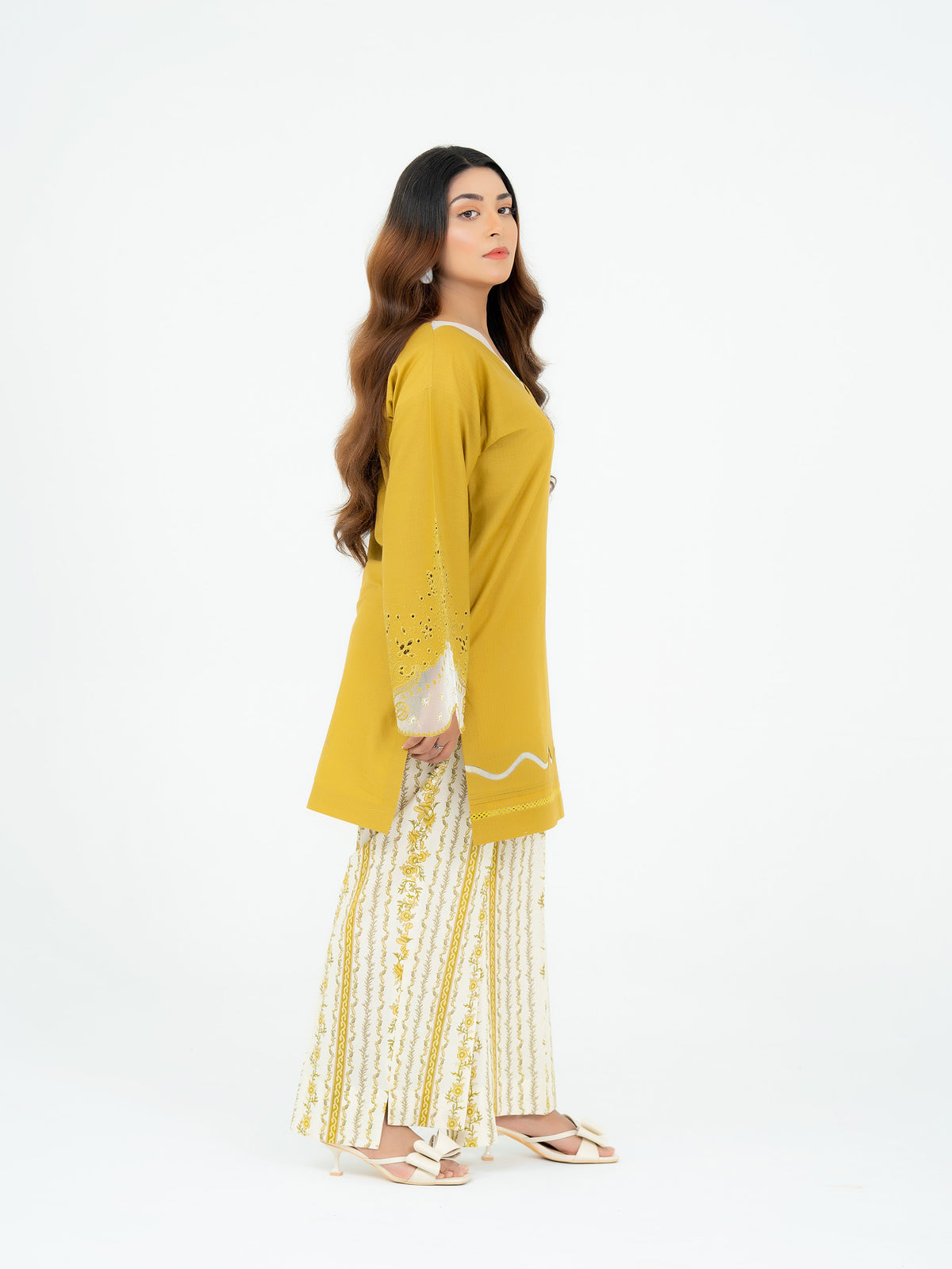 2 PIECE- EMBROIDERED SUIT