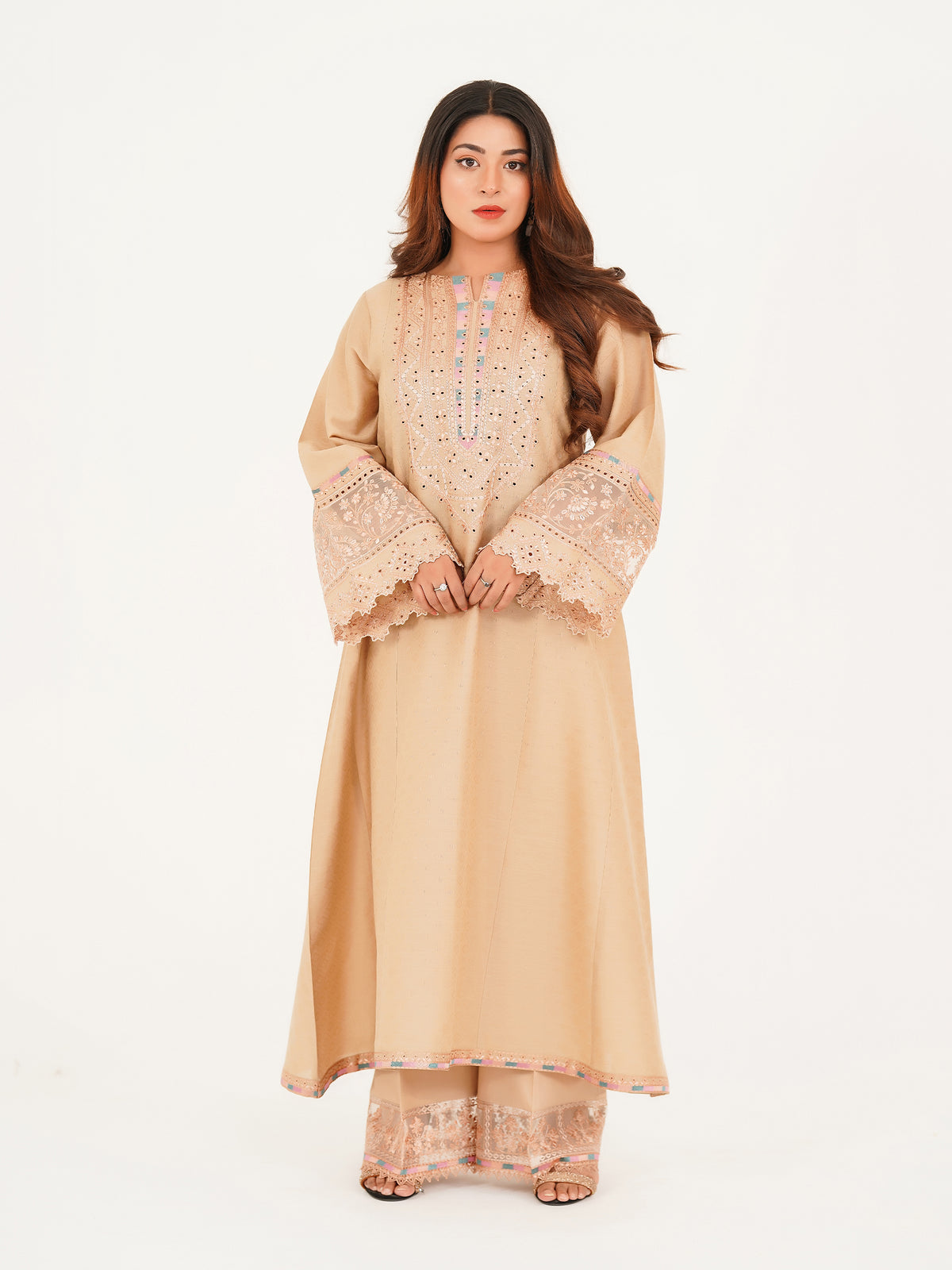 2 PIECE - EMBROIDERED SUIT
