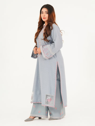 2 PIECE - EMBROIDERED SUIT