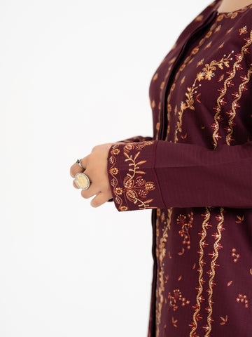 2 PIECE- EMBROIDERED SUIT