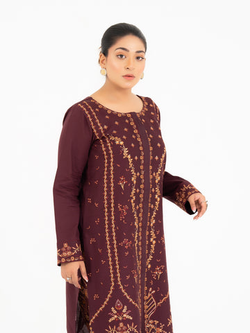 2 PIECE- EMBROIDERED SUIT