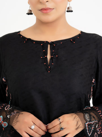 2 PIECE- EMBROIDERED SUIT