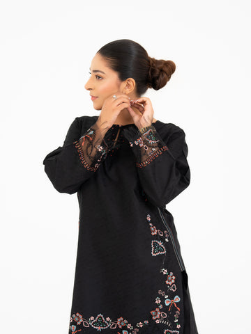 2 PIECE- EMBROIDERED SUIT
