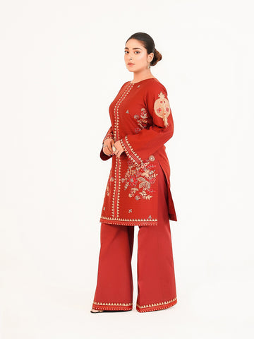 2 PIECE - EMBROIDERED SUIT