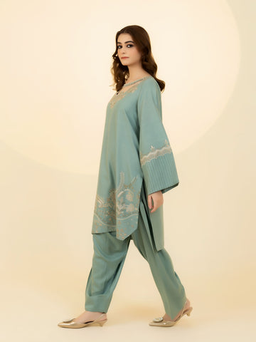 2 PIECE - EMBROIDERED SUIT