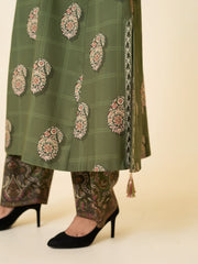 3 PIECE - PRINTED LINEN SUIT