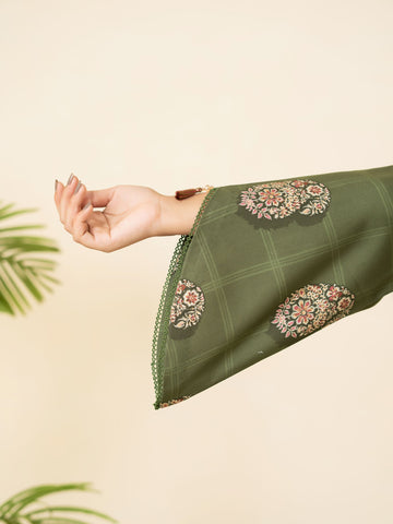3 PIECE - PRINTED LINEN SUIT