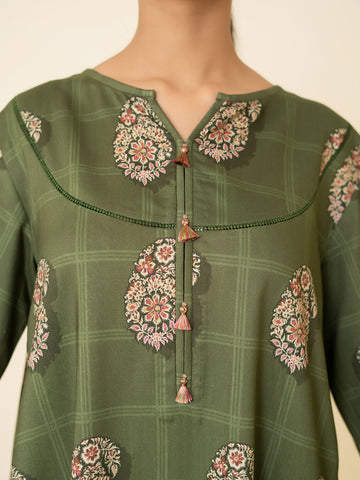 3 PIECE - PRINTED LINEN SUIT