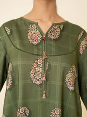 3 PIECE - PRINTED LINEN SUIT