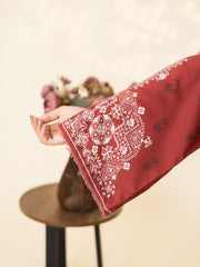 3 PIECE - PRINTED LINEN SUIT