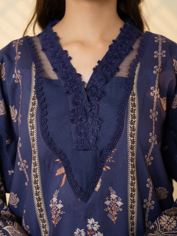3 PIECE - PRINTED LINEN SUIT