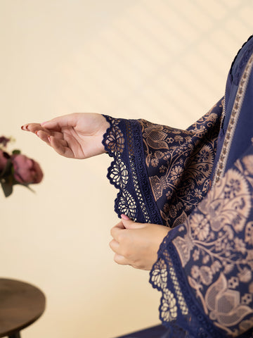 3 PIECE - PRINTED LINEN SUIT