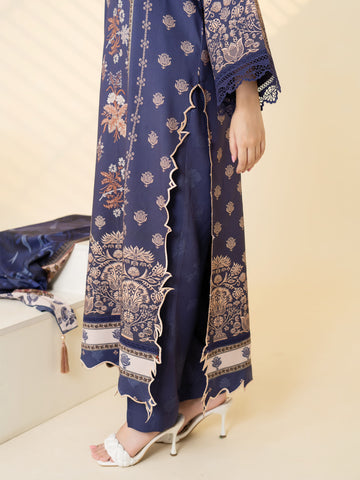 3 PIECE - PRINTED LINEN SUIT