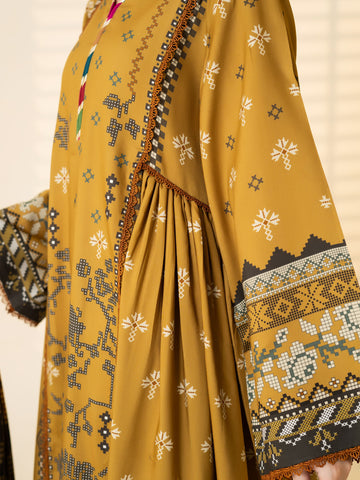 3 PIECE - PRINTED LINEN SUIT