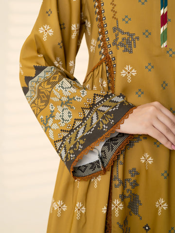 3 PIECE - PRINTED LINEN SUIT