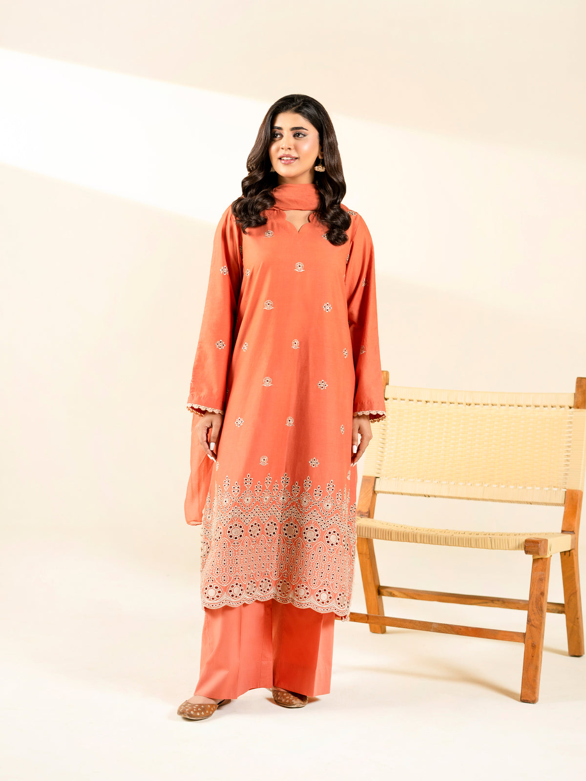3 PIECE - EMBROIDERED LAWN SUIT