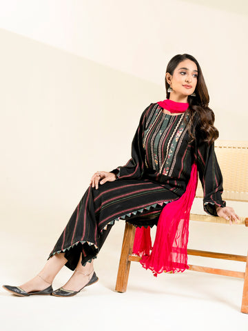3 PIECE - EMBROIDERED LAWN SUIT