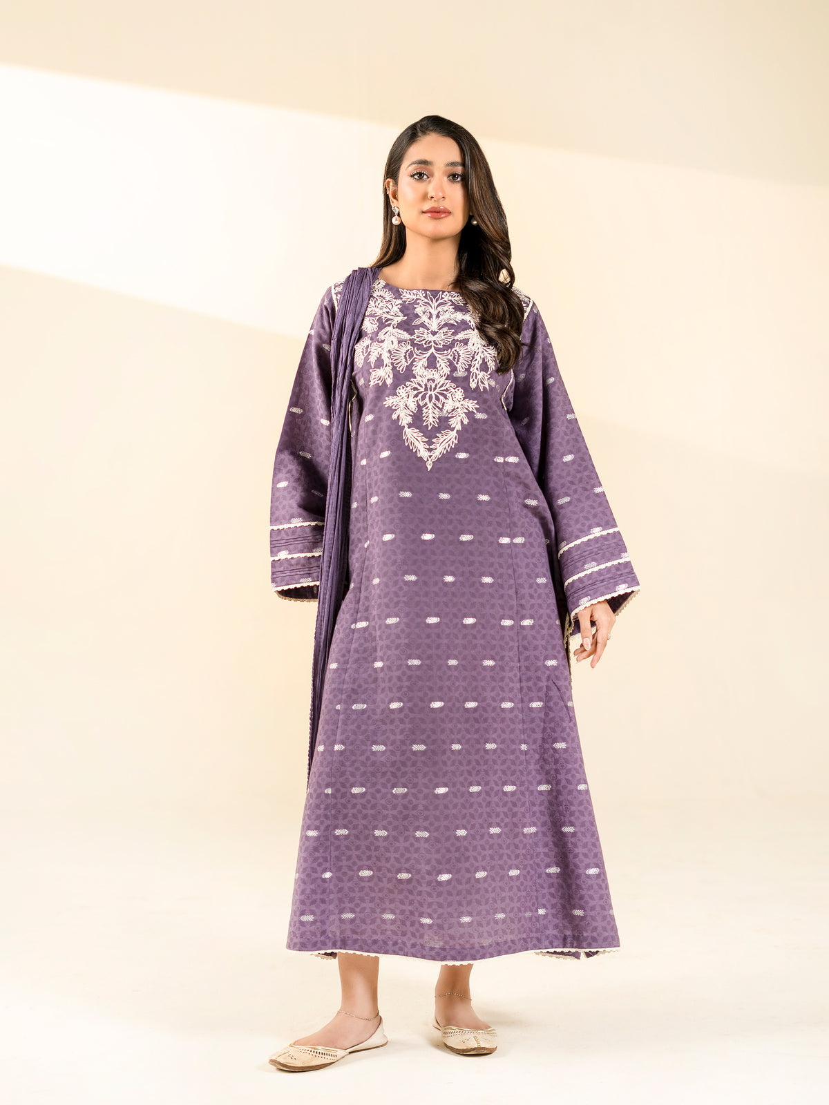 2 PIECE - EMBROIDERED LAWN SUIT