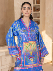 2 PIECE - PRINTED EMBOSSED SILK