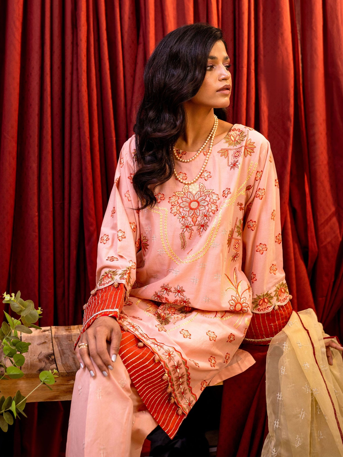 Embroidered Suit - Rabazka